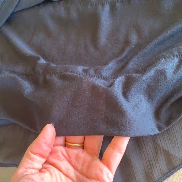 Aeropostale Tiered Ruffle Dress Spaghetti Straps Chiffon Black Medium M - Picture 7 of 10